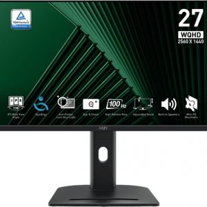 Zaslon MSI PRO MP275QPG / 27" / WQHD / IPS / 100Hz / 1ms (MPRT) / črn - nastavljiv po višini