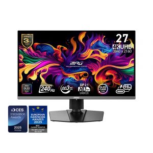 Zaslon MSI MPG 272URX QD-OLED 27" / 4K UHD / 240Hz / 0,03ms (GTG) / črn – nastavljiv po višini - PD 98W